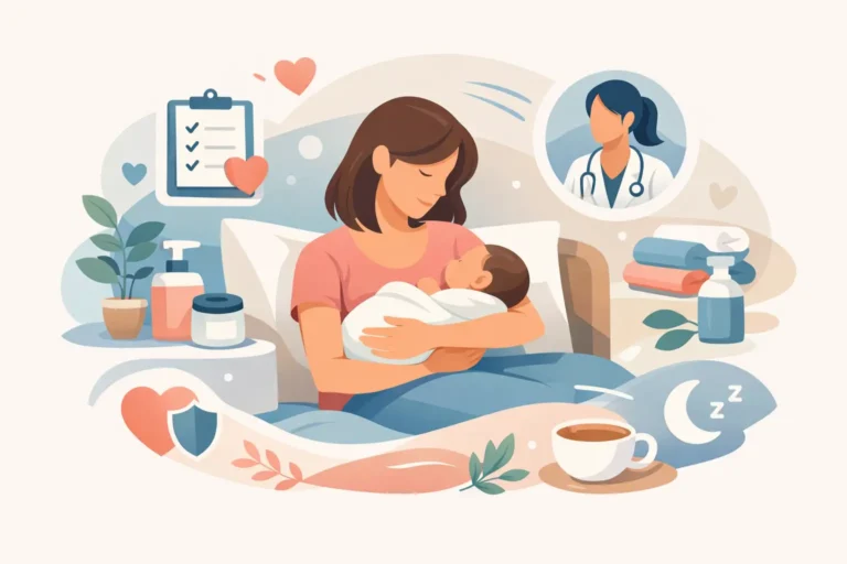 Guia de cuidados no puerpério para a mãe