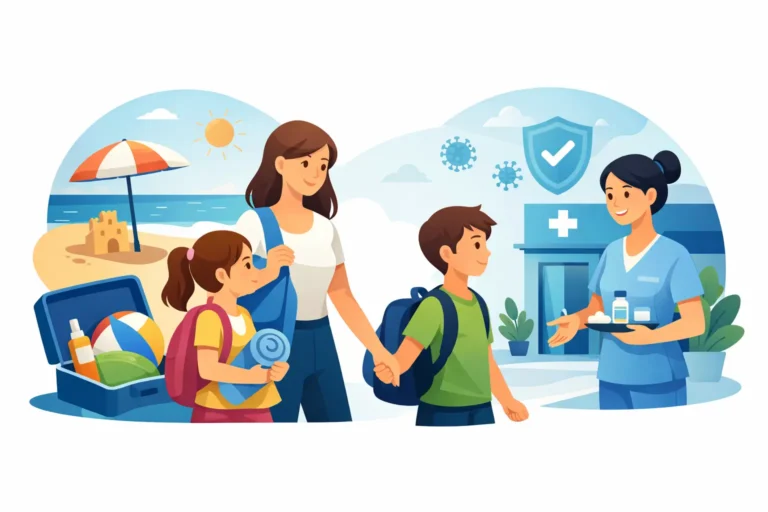 Nas férias escolares, vacinar também entra no roteiro