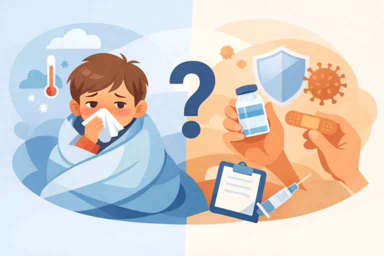Criança gripada pode vacinar? Saiba quando